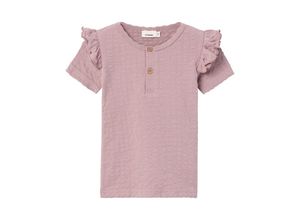 5715511914658 - Lil Atelier - T-Shirt NMFJAMINA RÜSCHEN in rosa Gr92