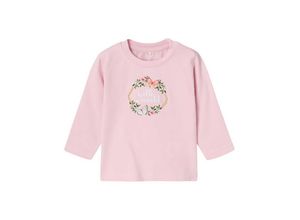 5715511955422 - - Langarmshirt NBFFILLIA HELLO WORLD in parfait pink Gr56