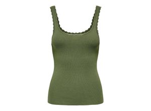 5715511984934 - ONLY Tank Top Gemma Olivine Unifarben Grün - Gr L