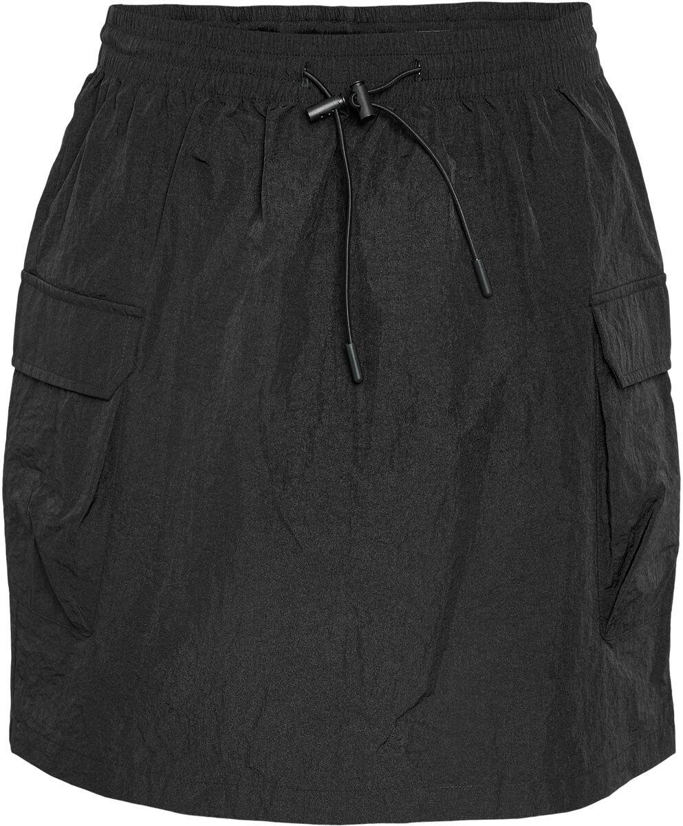 5715511995442 - NMMolly Cargo HW String Skirt WVN Kurzer Rock schwarz in XS