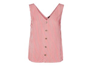 5715512001630 - VERO MODA Tank Top Bumpy Cayenne Snow white Gestreift Rot - Gr XS