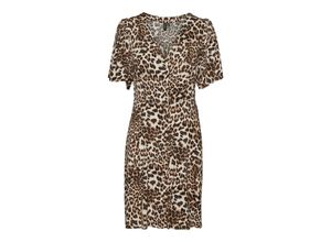 5715512032115 - VERO MODA Minikleid Alba Sandshell Betty Animalprint Beige - Gr XS