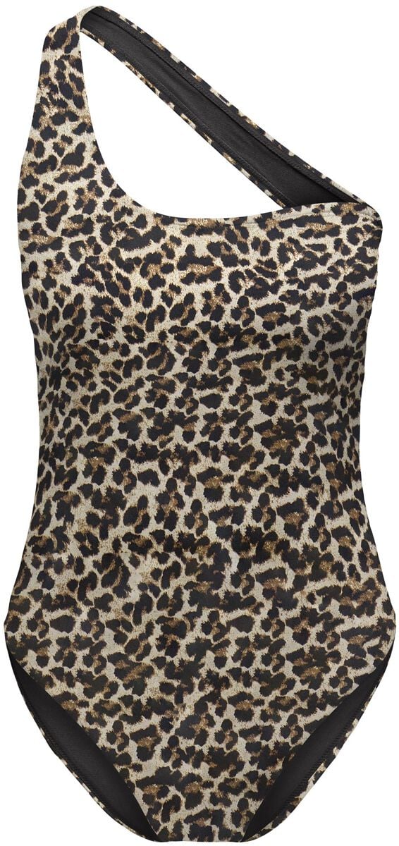 5715512343655 - Onltassy One Shoulder Swimsuit Badeanzug leopard in XS