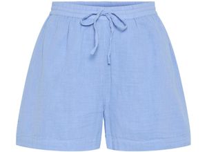 5715512875293 - PIECES Shorts Stina Gummibund Baumwolle für Damen blau M