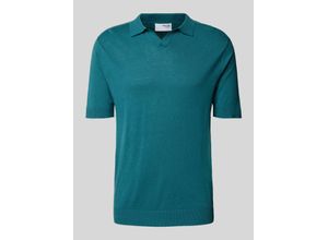 5715513527528 - Slim Fit Leinen-Poloshirt mit Umlegekragen Modell LAKE