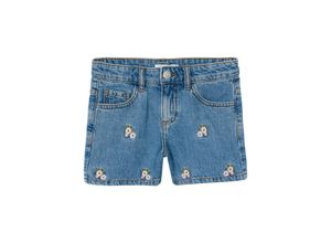 5715513788653 - - Jeans-Shorts NKFBELLA 3674-BE FLOWERS in medium blue denim Gr122