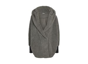 5715514684572 - NOISY MAY Kurzmantel NMCUDDLE L S COATIGAN NOOS Charcoal Gray Unifarben Grau - Gr M