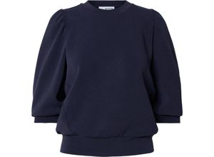 5715515205486 - SELECTED FEMME Sweatshirt Puffärmel 3 4-Arm für Damen blau L