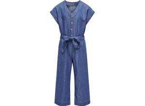 5715515477647 - ONLY® Overall V-Ausschnitt Taillengürtel für Kinder blau 152