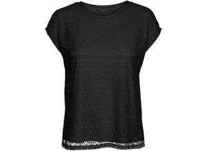 5715516042714 - VERO MODA® T-Shirt Rundhals für Damen schwarz M