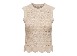 5715516060350 - JDY Pullunder JDYSUN EVELYN S L O-NECK TOP KNT Tapioca Unifarben Beige - Gr S