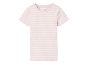 5715516312657 - - T-Shirt NMFSURAJA STRIPES MINI in parfait pink Gr92