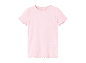 5715516943554 - - T-Shirt NKFVIBSE CRINCLE in parfait pink Gr134 140