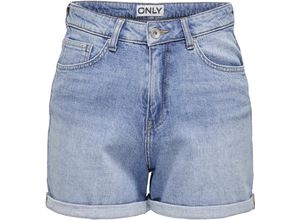 5715517276699 - ONLY® Jeansshorts Five-Pocket Gürtelschlaufen für Damen blau XS