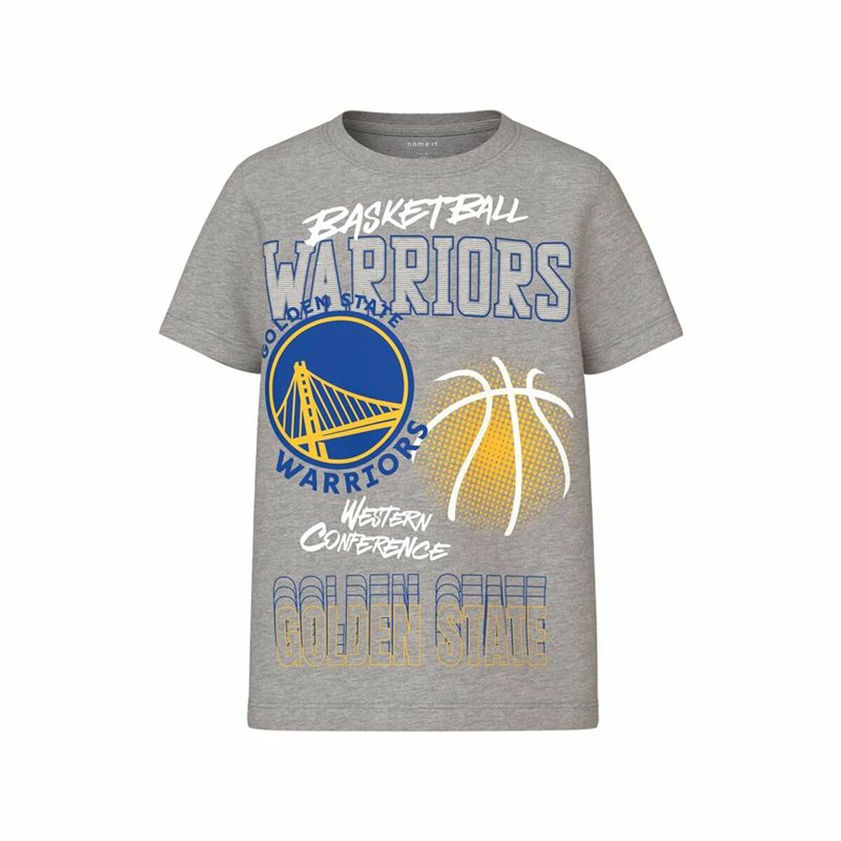 5715517318863 - Kurzarm-T-Shirt für Kinder Name It mjyg Nba Box Ous Hellgrau