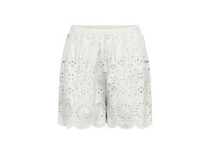 5715517481086 - ONLY Shorts ONLSABI CLEO LIFE EMB SHORTS WVN Cloud Dancer Unifarben Weiß - Gr XS