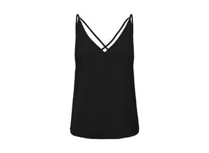 5715517495687 - ONLY Trägertop ONLMETTE LIFE V-NECK SINGLET WVN Black Unifarben Schwarz - Gr XS