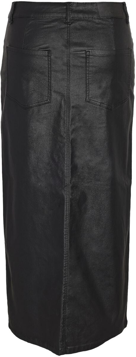 5715517821486 - NMKath NW Slit Long Skirt Coated BL NOOS Mittellanger Rock schwarz in M