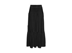 5715518000828 - JDY Maxirock JDYCATHINKA ANCLE SKIRT JRS ATK Black FLORA Unifarben Schwarz - Gr S