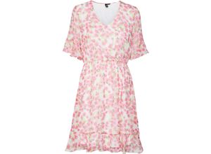 5715518229182 - VERO MODA® Sommerkleid Smilla Knielänge für Damen rosa XS