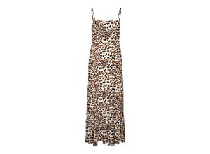 5715518318213 - VERO MODA Trägerkleid Easy Joy Tan Leo Animalprint Beige - Gr S