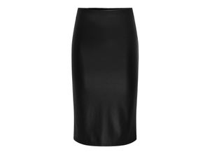 5715520902431 - JDY Lederimitat-Rock JDYSOYA MIDI PU SKIRT JRS ATK Black Unifarben Schwarz - Gr S