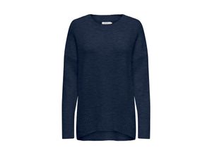 5715520949672 - ONLY Rundhalspullover ONLNANJING L S PULLOVER KNT NOOS Dress Blues W MELANGE Unifarben Blau - Gr S