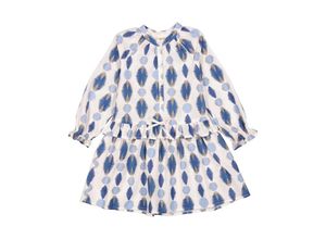 5715522025732 - MarMar Copenhagen - Langarm-Kleid DOELLE in ikat print glacier Gr104