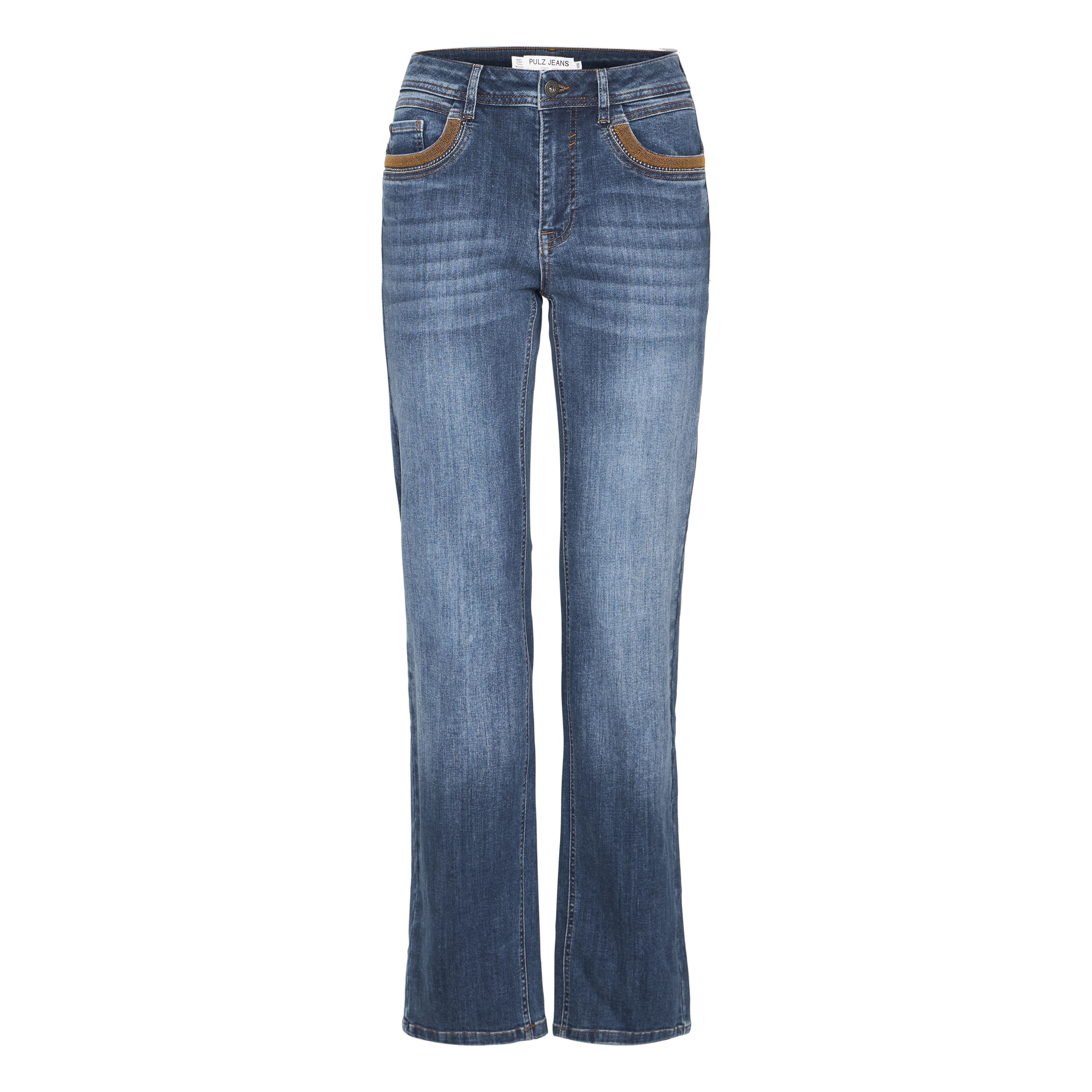 5715572129107 - Gerade geschnittene Jeans Damen Zelle