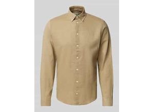 5715573802429 - Regular Fit Leinenhemd mit Button-Down-Kragen Modell Anton