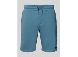 5715574202709 - Regular Fit Sweatshorts mit Label-Patch