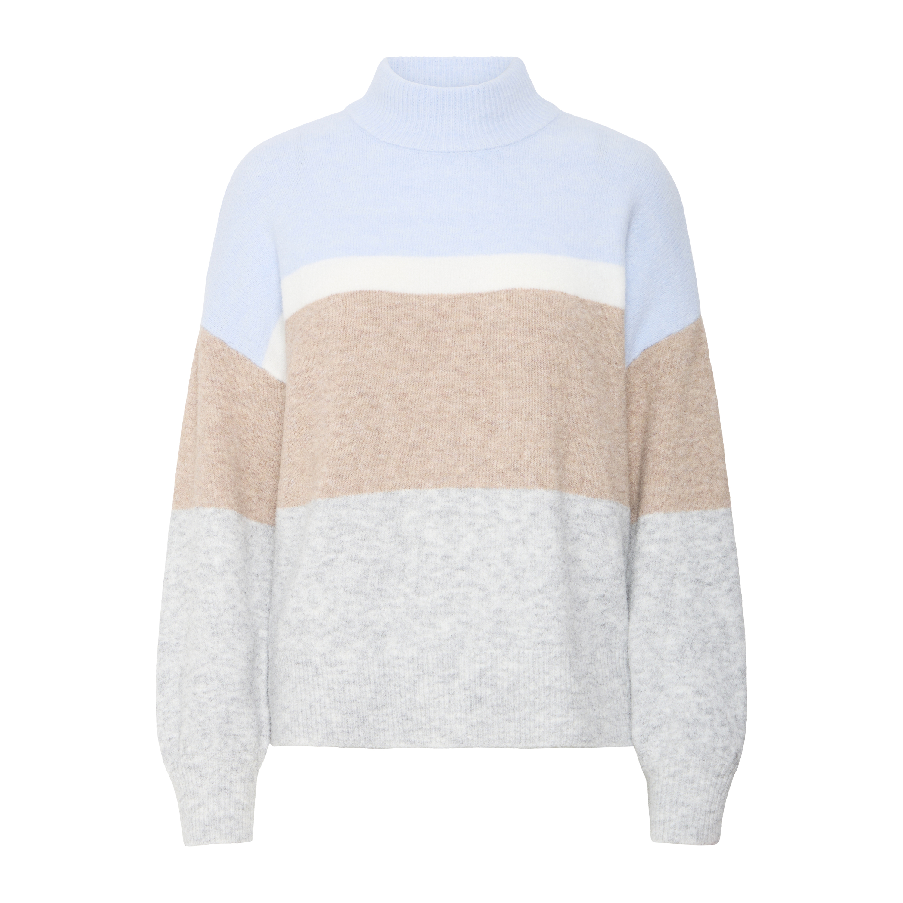 5715574807379 - Gestreifter Rollkragenpullover für Damen byoung Omea 2