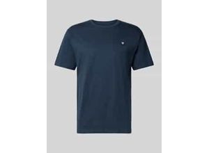 5715575167533 - T-Shirt mit Label-Stitching und Rundhalsausschnitt