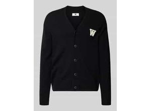 5715575938133 - Strickjacke aus Lammwolle mit V-Ausschnitt Modell Tay