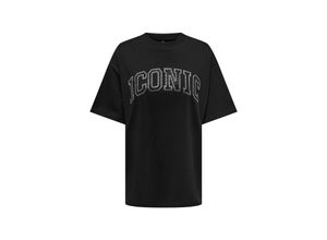 5715600630148 - ONLY T-Shirt ONLRIRI S S STONES TOP BOX JRS Black Iconic Unifarben Schwarz - Gr M