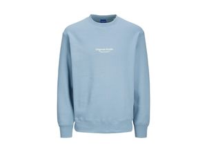 5715600795618 - JACK & JONES Sweatshirt JORVESTERBRO SWEAT CREW NECK NOOS Mountain Spring Unifarben Blau - Gr L