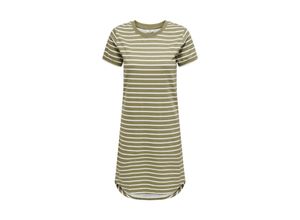 5715601091757 - JDY Sweatkleid JDYIVY NEW S S AOP SWEAT DRESS JRS ATK Mermaid CLOUD DANCER COSMO STRIPES Gestreift Grün - Gr L