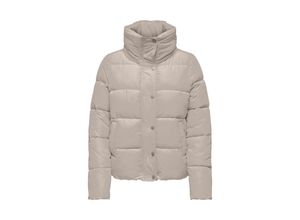 5715601923492 - ONLY Steppjacke ONLNEWCOOL PUFFER JACKET OTW NOOS Moonbeam Unifarben Grau - Gr L