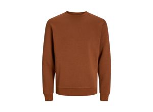 5715602830607 - JACK & JONES Sweatshirt JJEBRADLEY SWEAT CREW Mocha Bisque Unifarben Braun - Gr S