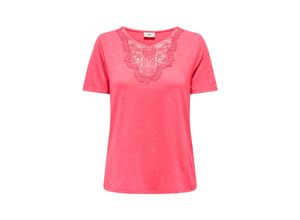 5715603532227 - JDY T-Shirt JDYDODO S S TOP JRS ATK Coral Paradise Unifarben Rot - Gr XS