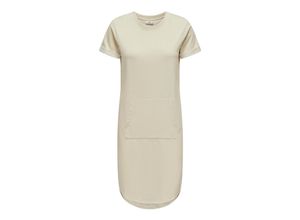 5715603544572 - JDY Sweatkleid JDYIVY S S KANGAROO POCKET DRESS JRS ATK Birch Unifarben Beige - Gr L