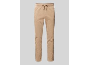 5715604399423 - Tapered Fit Cordhose mit elastischem Bund Modell LINUS 5715604399423 - Tapered Fit Cordhose mit elastischem Bund Modell LINUS
