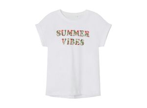5715604536286 - - T-Shirt NKFFAMMA SUMMER VIBES in bright white Gr116
