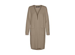 5715605132890 - VERO MODA Strickjacke VMSABA LS POCKET COATIGAN GA NOOS Silver Mink MELANGE Unifarben Braun - Gr S 5715605132890 - VERO MODA Strickjacke VMSABA LS POCKET COATIGAN GA NOOS Silver Mink MELANGE Unifarben Braun - Gr S
