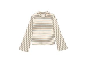 5715605518144 - - Langarmshirt NKFKALONE gestreift in almond Gr122 128