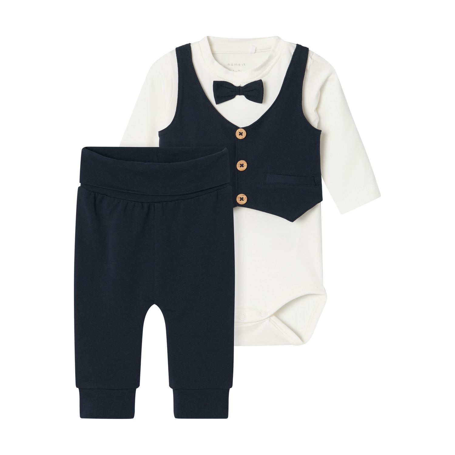 5715606848011 - Set aus Langarm-Body und Jogginghose Baby Jungen Name it Adam