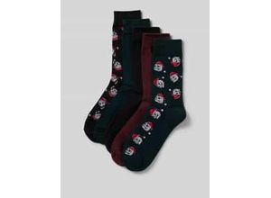 5715607311637 - Socken mit Label-Detail Modell XMAS SKULL im 5er-Pack