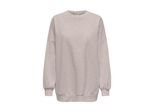 5715608280093 - ONLY Sweatshirt ONLDAZE L S OVERSIZE O-NECK SWT Pumice Stone Unifarben Beige - Gr S