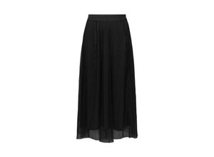 5715608280321 - ONLY Midirock ONLLAVINA VELVET ELASTIC SKIRT JRS Black Unifarben Schwarz - Gr XS