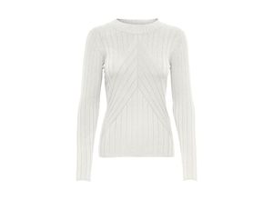 5715611485522 - JDY Rundhalspullover JDYKATE L S PULLOVER KNT Cloud Dancer Unifarben Weiß - Gr S